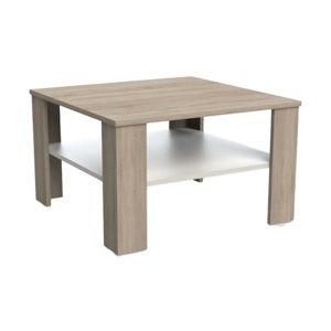 Konferenčný stolík TINA 70x70 cm dub sonoma/biela
