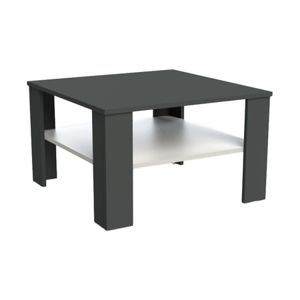 Konferenčný stolík TINA 70x70 cm čierny/biely