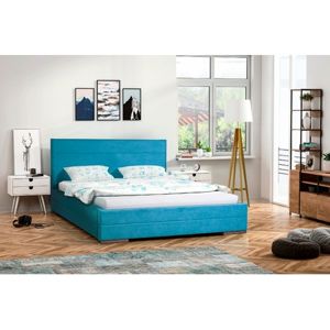 Čalúnená posteľ MONIKA modrá rozmer 180x200 cm
