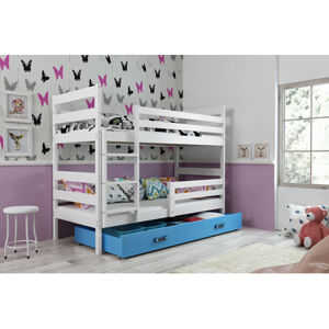 Detská poschodová posteľ ERYK 190x80 cm Ružová Biela