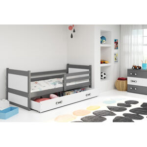 Detská posteľ RICO 200x90 cm Sivá  Ružová