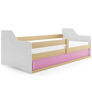 Detská posteľ SOFIX s úložným priestorom 80x160 cm - borovica Ružová