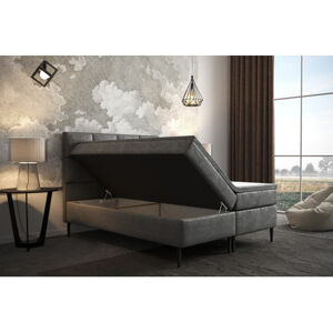 Čalouněná postel Aspen 140x200 cm Hnědá