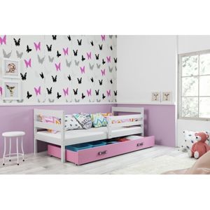 Detská poschodová posteľ RICO 190x80 cm Bílá Ružové