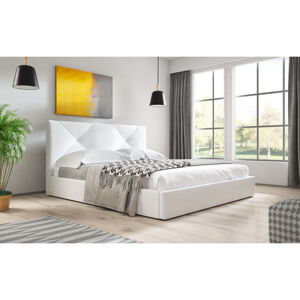 Čalouněná postel KARINO rozměr 80x200 cm Bílá