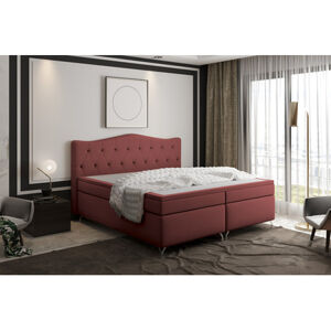 Čalouněná postel IMPERIA včetně úložného prostoru 160x200 Tmavě cihlová