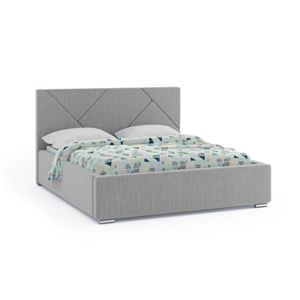 Čalouněná postel RIVA 160x200 cm Světle šedá