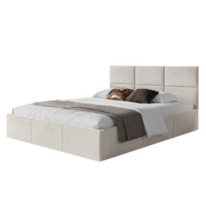 Čalúnená posteľ PORTO rozmer 160x200 cm Krémová