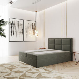 Čalouněná postel ROMA rozměr 180x200 cm Zelená