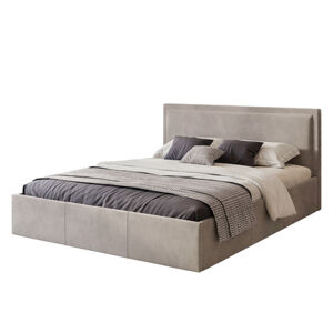 Čalúnená posteľ SOAVE rozmer 180x200 cm Svetlo sivá