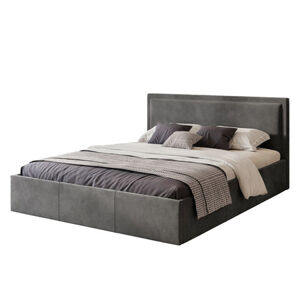 Čalúnená posteľ SOAVE rozmer 160x200 cm Tmavo sivá