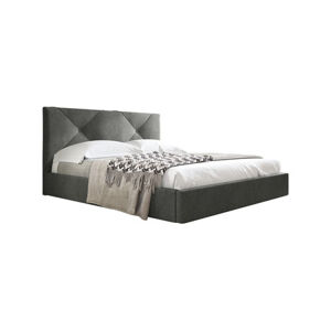 Čalouněná postel KARINO rozměr 90x200 cm Tmavě šedá