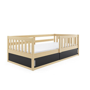 Detská posteľ SMART 80x160 cm Borovica – čierna