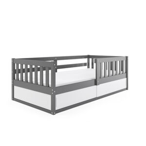 Detská posteľ SMART 80x160 cm Sivá-biela
